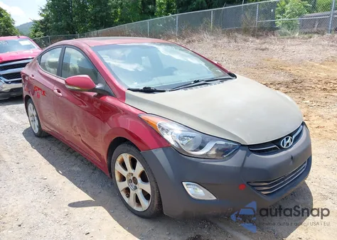 2012 Hyundai Elantra Limited (Ulsan Plant) из США, поврежденный, VIN KMHDH4AE3CU240163